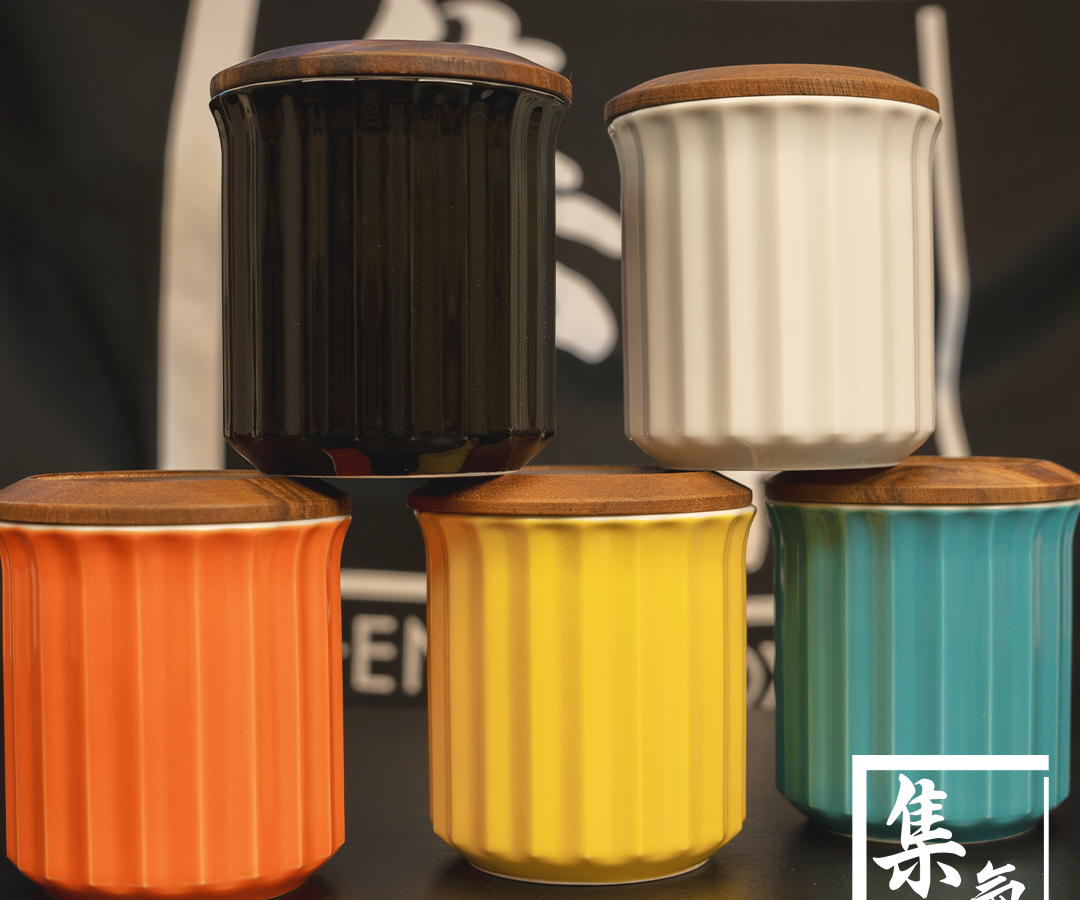 ORIGAMI Canister 日式陶瓷密封罐 （5色）