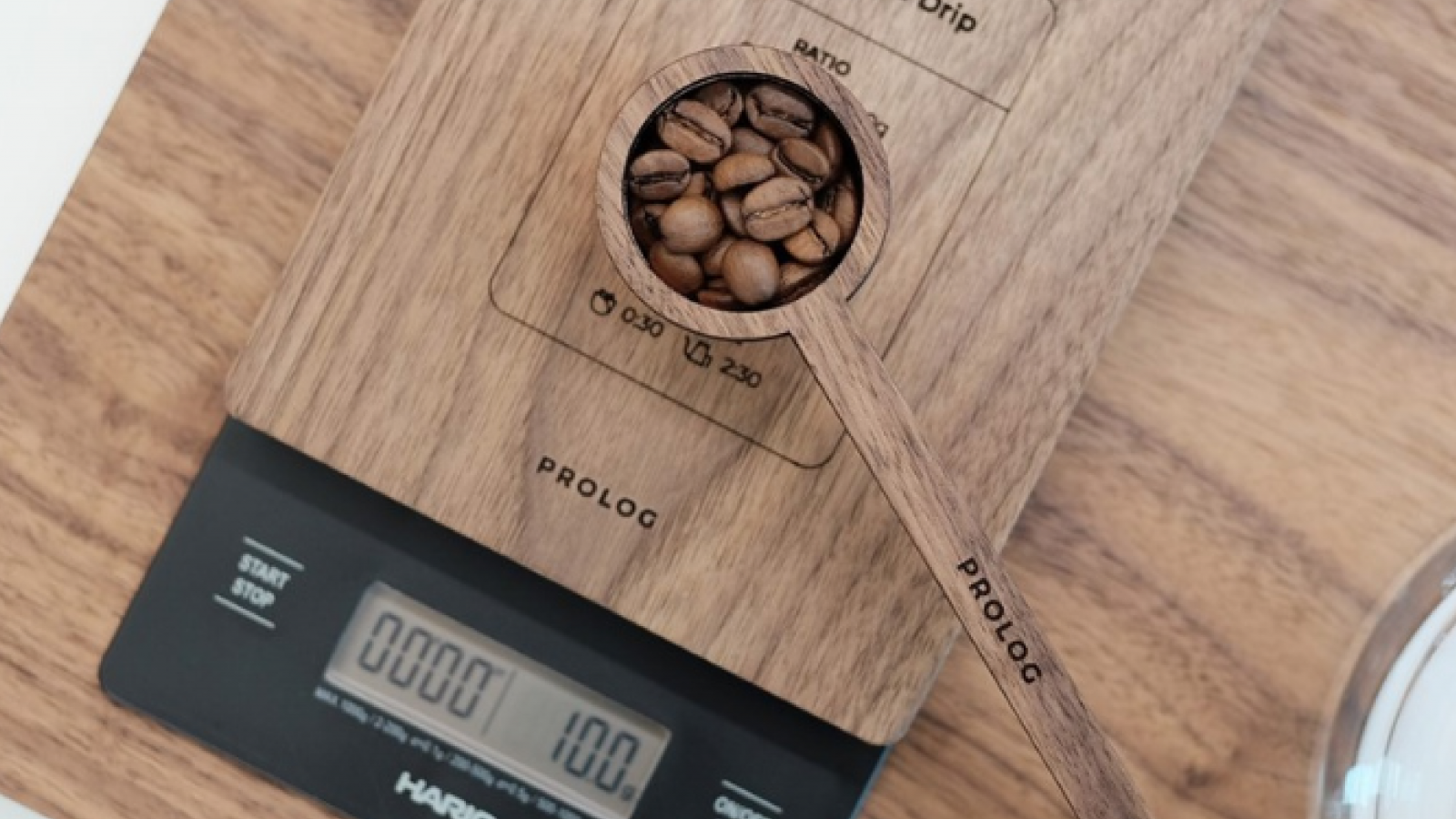 PROLOG wooden coffee scoop