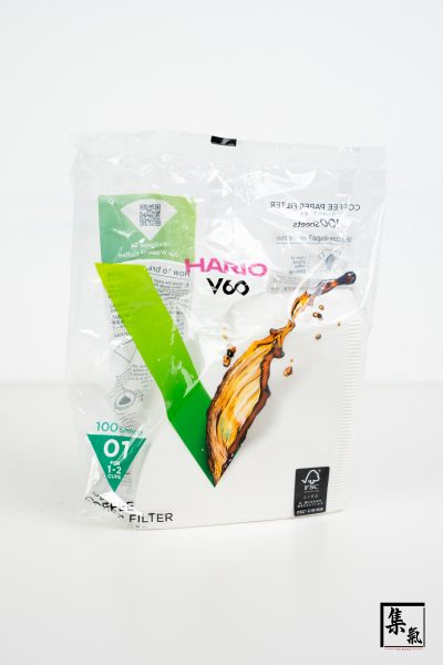 Hario V60 咖啡濾紙 100 張 白色(V01/V02/V03)