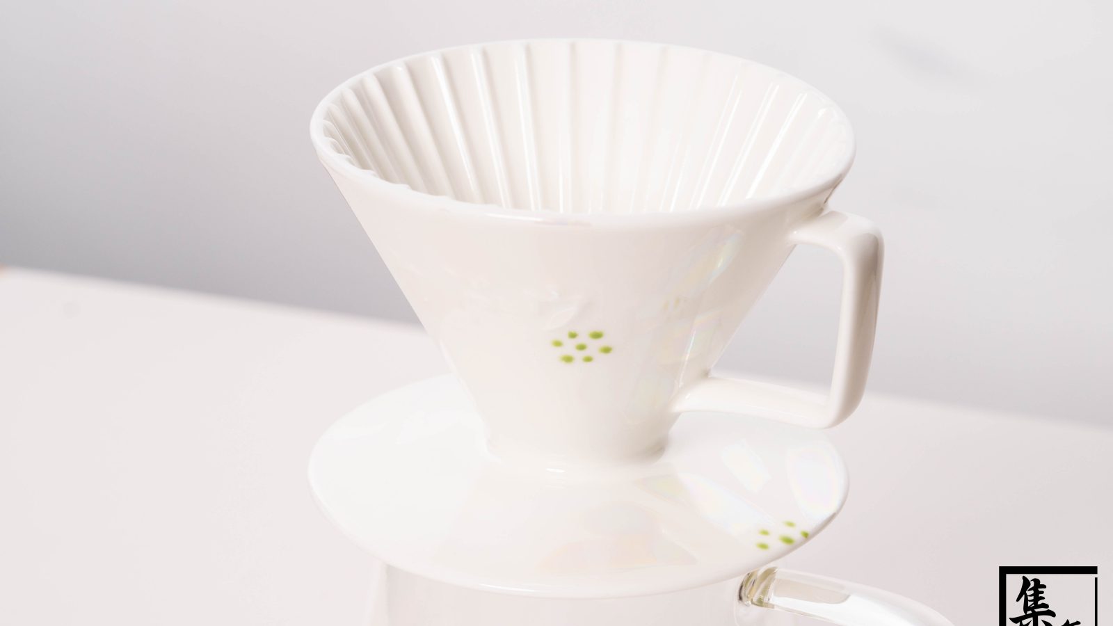 Kadou M1 Bone China Autumn Chrysanthemum Silver Leaf Dripper (Limited Edition)