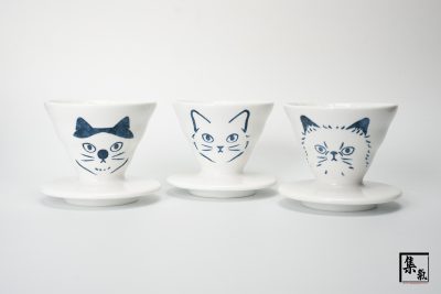 Hario V60 貓咪青花瓷 01濾杯