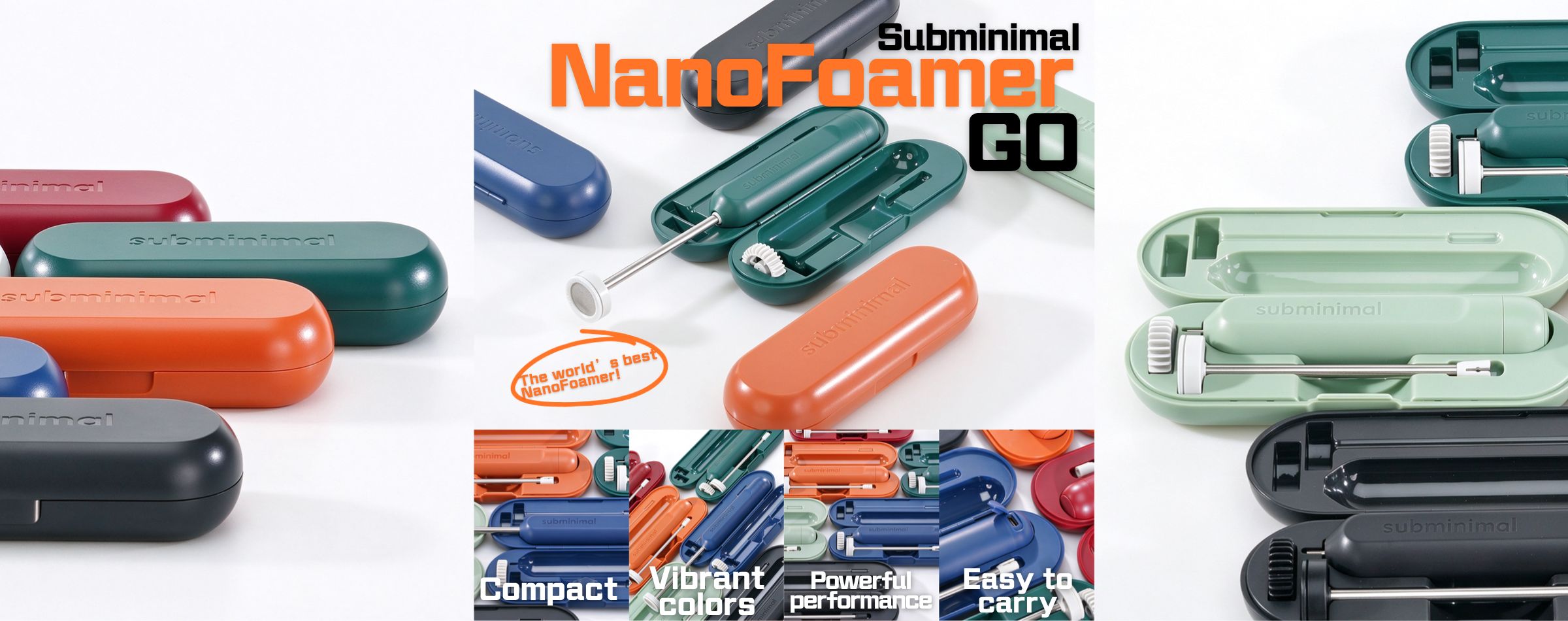 Need a coffee machine for milk foam? 😫 Foam too coarse and latte art falls apart? 😎 Try the Subminimal NanoFoamer GO! 